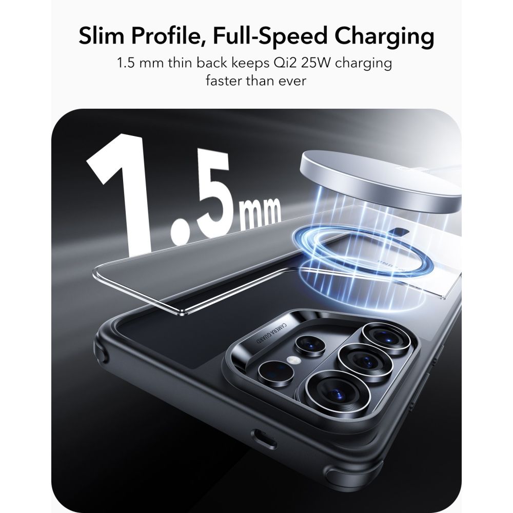 ESR Classic Hybrid MagSafe Case til Samsung Galaxy S26 Ultra - Klar sort