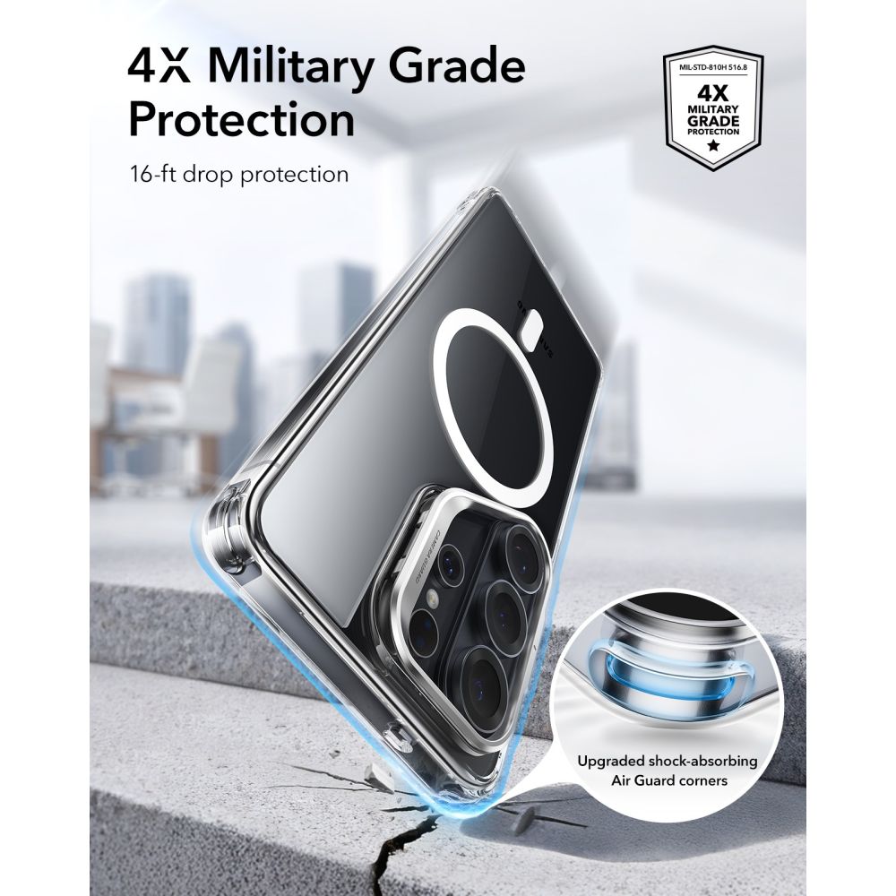 ESR Classic Hybrid Kickstand MagSafe Case til Samsung Galaxy S26 Ultra - klar