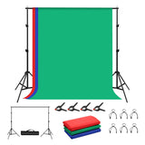 Foto studio baggrund støtte Puluz 2x2m + Baggrunde 3 stykker PKT5204