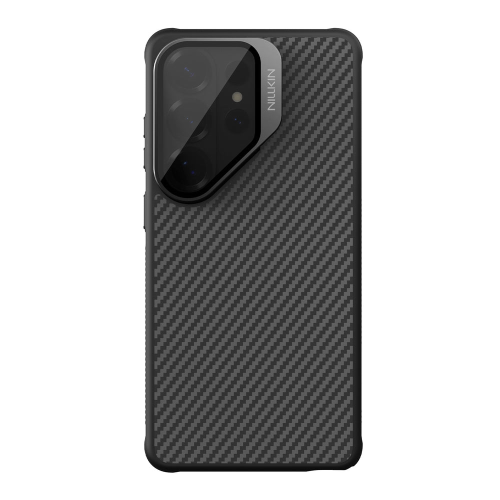 Nillkin CarboProp Magnetisk Case med Kamera Cover og Stand Kompatibel med MagSafe til Samsung S26 Ultra - Sort