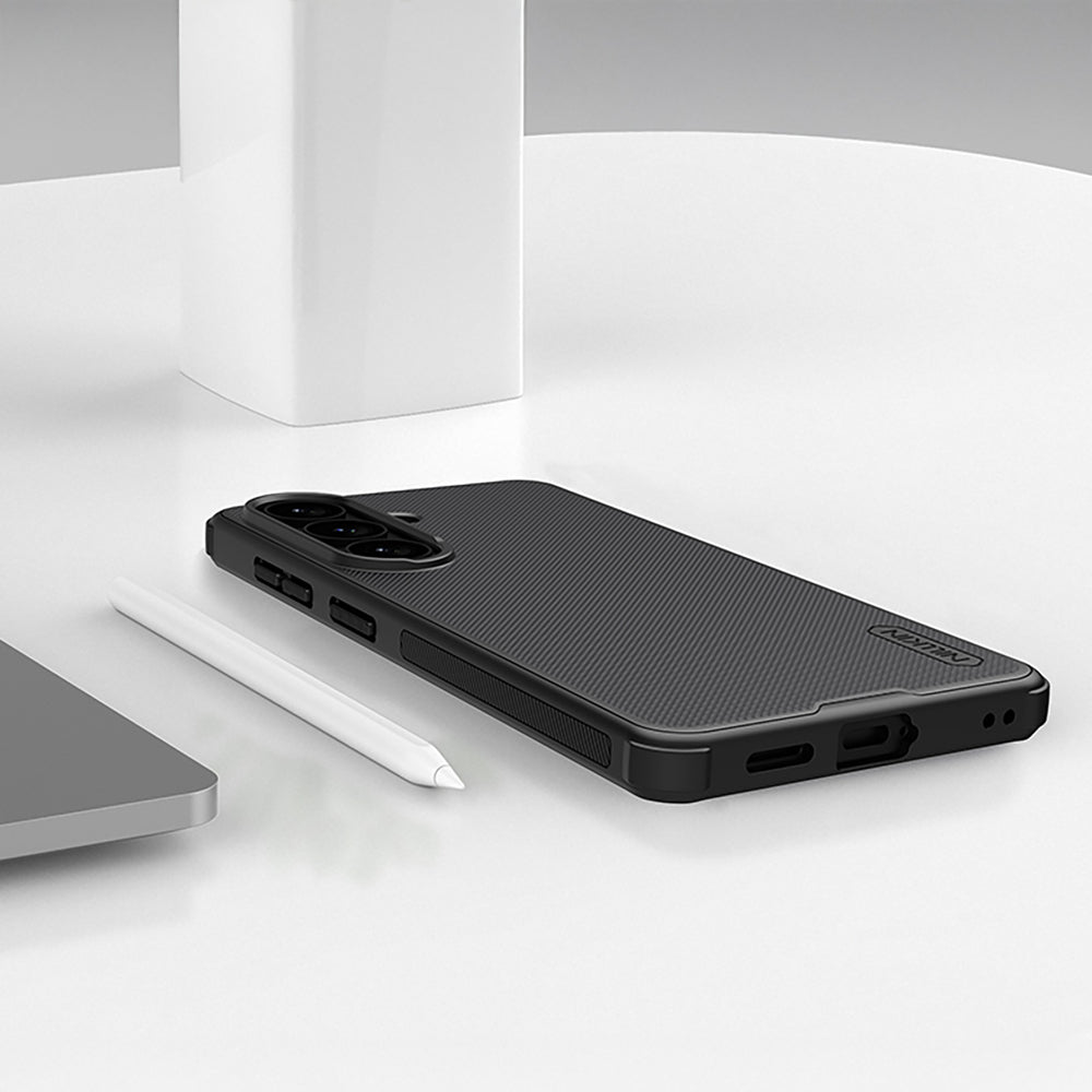 Nillkin Super Frosted Shield Pro Magnetic Case Kompatibel med MagSafe til Samsung Galaxy S26 - sort