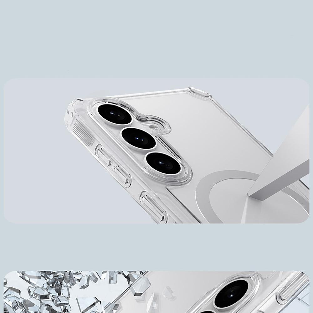 Nillkin Nature TPU Pro Case Kompatibel med MagSafe til Samsung Galaxy S26+ - Hvid