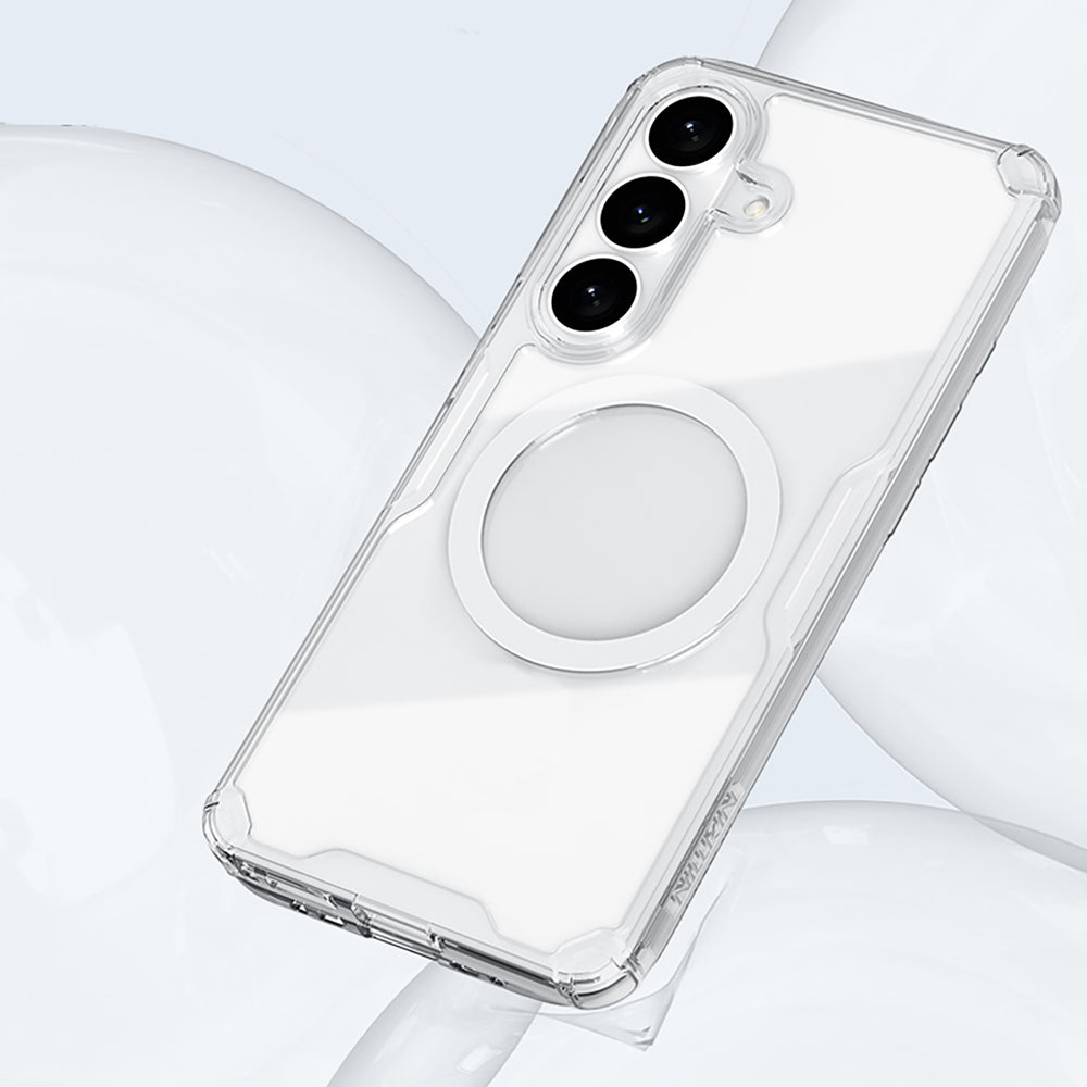 Nillkin Nature TPU Pro Case Kompatibel med MagSafe til Samsung Galaxy S26+ - Hvid