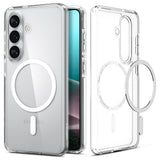 Spigen Ultra Hybrid Mag MagSafe Case til Samsung Galaxy S26 - Klar og hvid