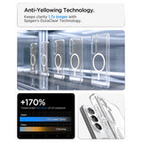 Spigen Ultra Hybrid Mag MagSafe Case til Samsung Galaxy S26 - Klar og hvid