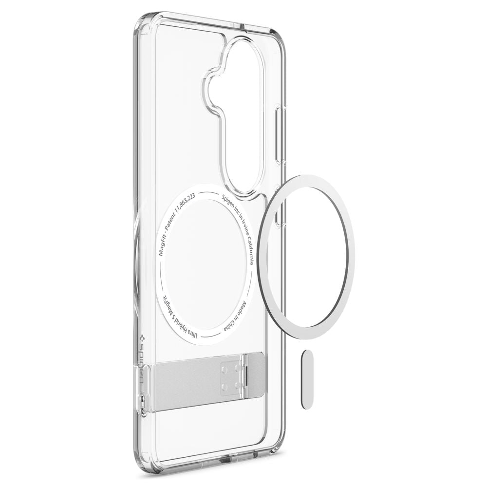 Spigen Ultra Hybrid S Mag MagSafe Case til Samsung Galaxy S26 - Klar og hvid