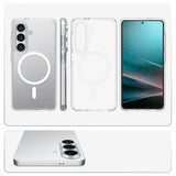 Spigen Ultra Hybrid Mag MagSafe Case til Samsung Galaxy S26+ - Klar og hvid