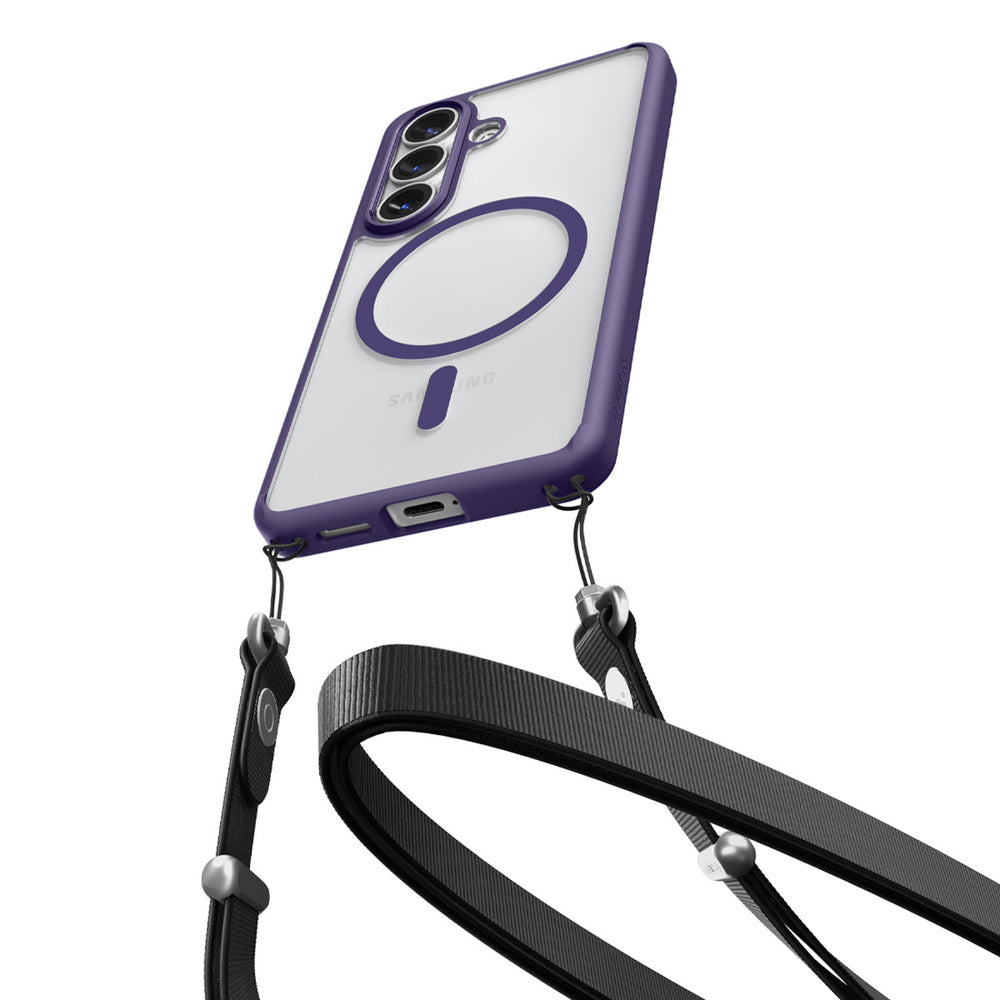 Spigen Ultra Hybrid Mag MagSafe Case til Samsung Galaxy S26+ - Clear Navy Blue
