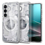 Spigen Ultra Hybrid Mag MagSafe Case til Samsung Galaxy S26+ Zero One - Klar og hvid