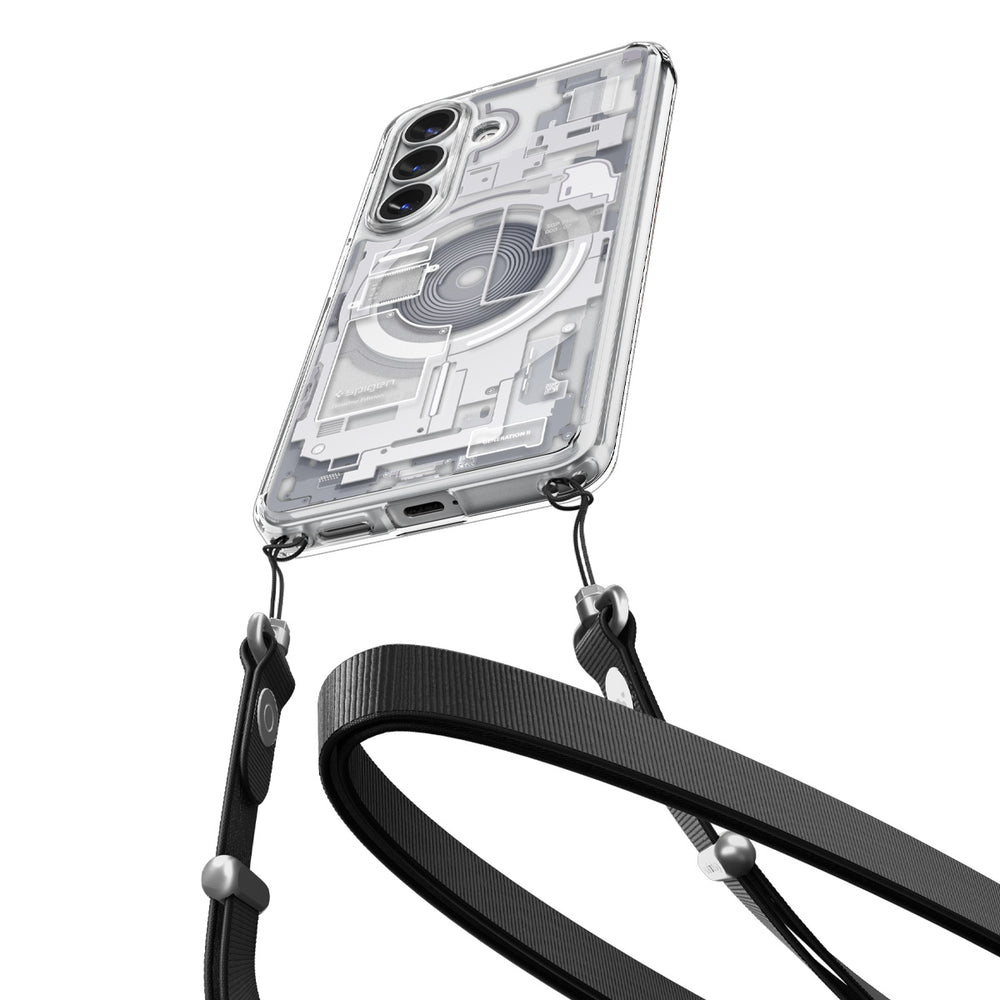 Spigen Ultra Hybrid Mag MagSafe Case til Samsung Galaxy S26+ Zero One - Klar og hvid
