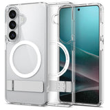 Spigen Ultra Hybrid S Mag MagSafe Case til Samsung Galaxy S26+ - Klar og hvid