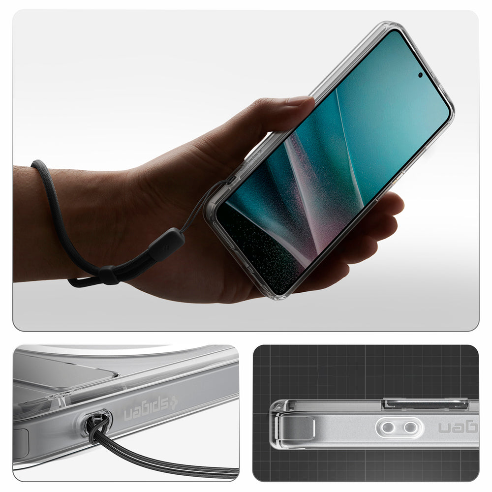 Spigen Ultra Hybrid S Mag MagSafe Case til Samsung Galaxy S26+ - Klar og hvid