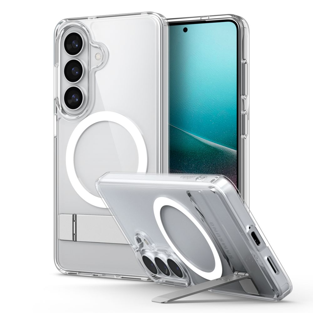 Spigen Ultra Hybrid S Mag MagSafe Case til Samsung Galaxy S26+ - Klar og hvid