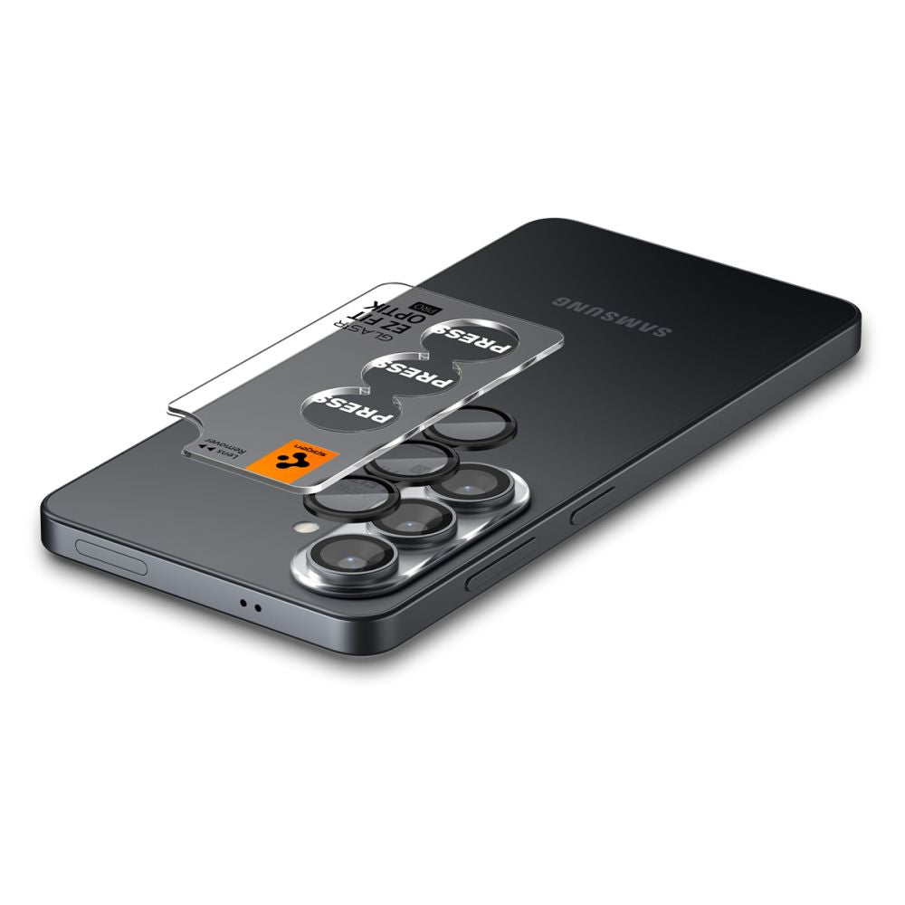Spigen Glas.Tr Ez Fit Optik Pro HD Camera Cover 2-pakke til Samsung Galaxy S26+ - sort