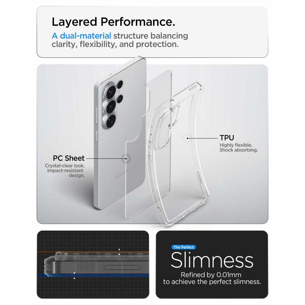 Spigen Ultra Hybrid Case til Samsung Galaxy S26 Ultra - Gennemsigtig