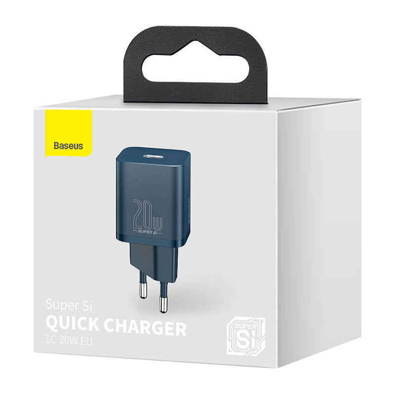 Baseus Super Si hurtigoplader 1C 20W (blå)