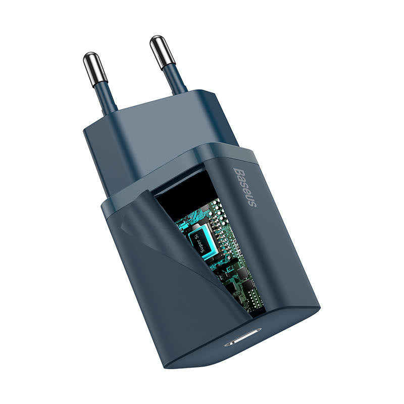 Baseus Super Si hurtigoplader 1C 20W (blå)