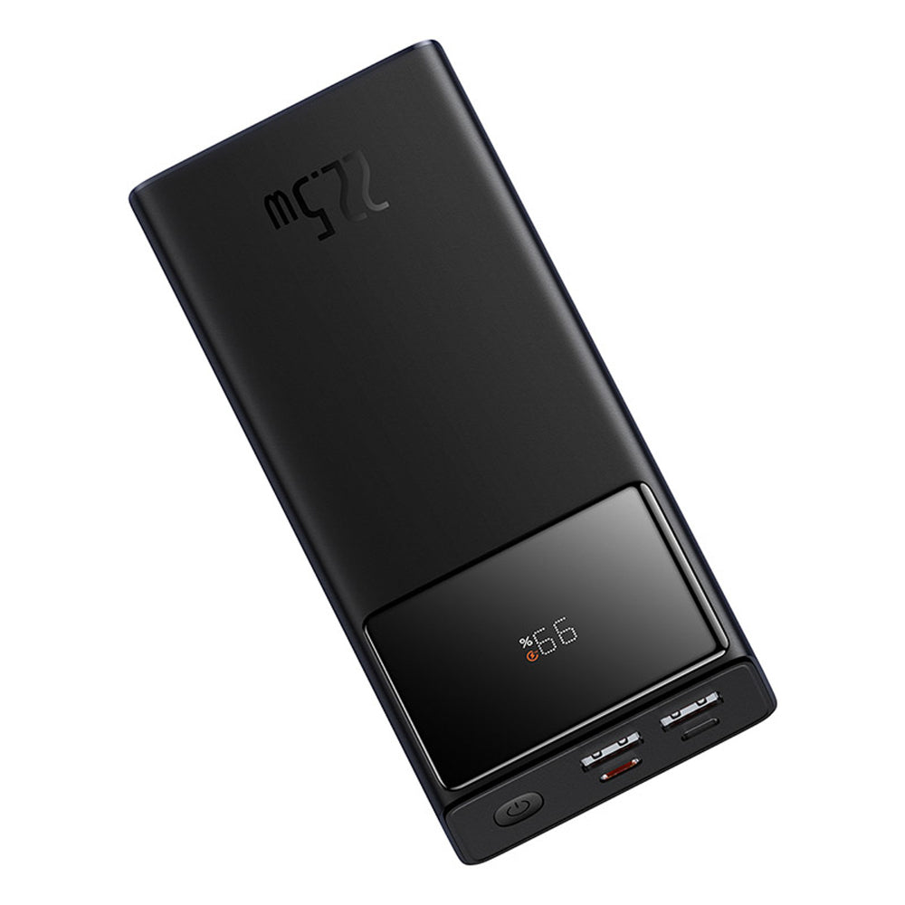 Baseus Star-Lord 20000mAh 22.5W Powerbank med digitalt display og USB-C 3A kabel 30cm - sort