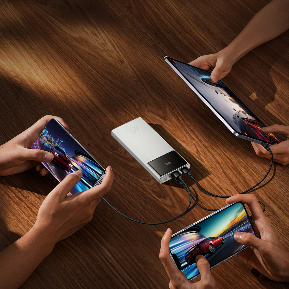 Baseus Star-Lord 10000mAh 22.5W Powerbank with Digital Display and USB-C 3A Cable 30cm - White