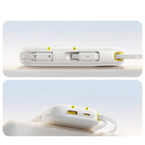 Baseus EnerFill FC31 QPow3 20000mAh 45W Power Bank with Digital Display with 2 Built-in USB-C Cables - White