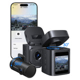 Baseus PrimeTrip VD1 Pro 4K Car Dash Cam with 1080p Rear Camera and Power Kit - Black