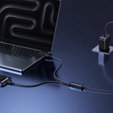 Baseus Flash 4 140W 2in1 USB-C to USB-C + USB-C Cable 1.5 m - Black