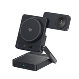 Baseus PicoGo AF21 3in1 Qi2.2 35W Wireless Charger with 45W EU Power Adapter and 1m USB-C Cable - Black