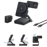 Baseus PicoGo AF21 3in1 Qi2.2 35W Wireless Charger with 45W EU Power Adapter and 1m USB-C Cable - Black