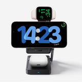 Baseus PicoGo AF21 3-i-1 Qi2.2 35W Trådløs Oplader med 1m USB-C Kabel - Sort