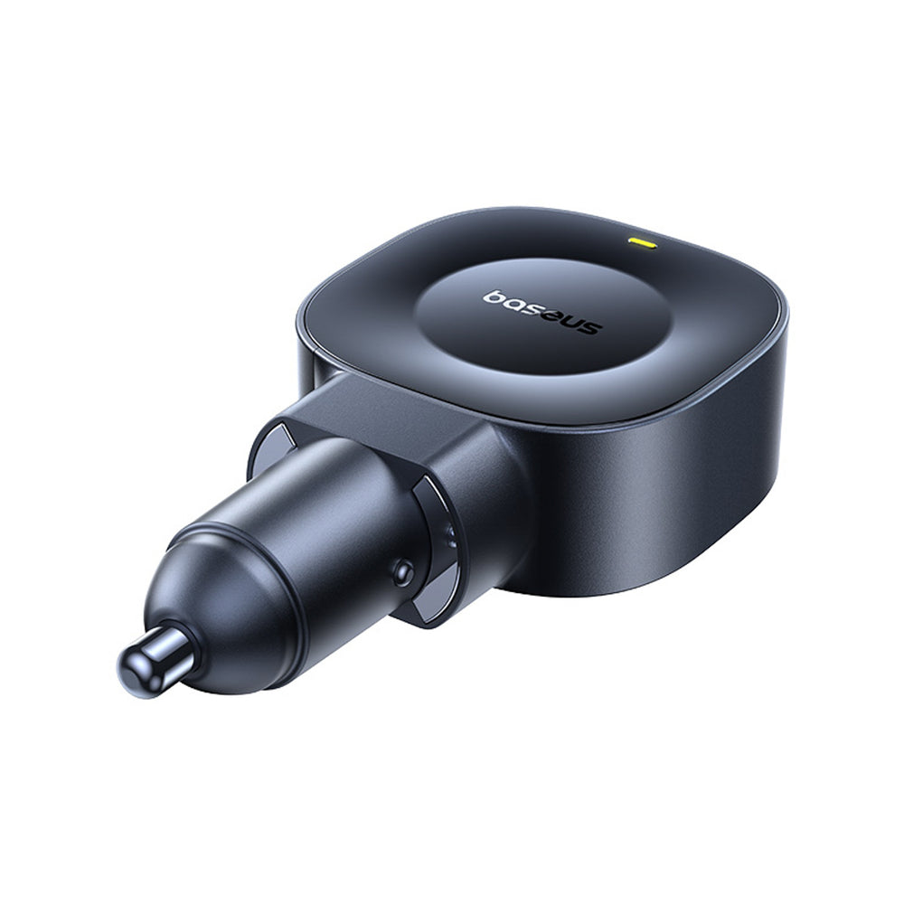 Baseus PrimeTrip VR2 45W + 45W Car Charger with Retractable USB-C Cable - Black