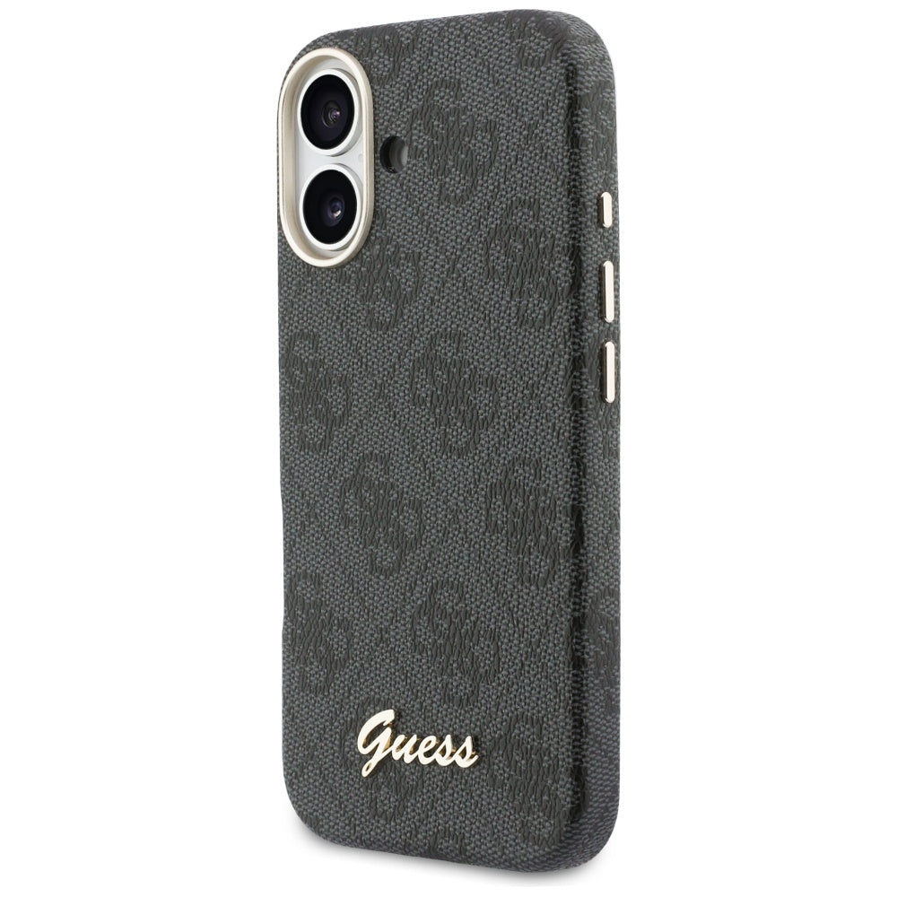 Guess 4G Script MagSafe-hylster til iPhone 17 - sort