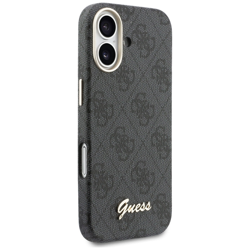 Guess 4G Script MagSafe-hylster til iPhone 17 - sort