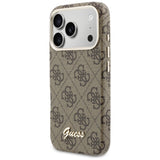 Guess 4G Script MagSafe Case til iPhone 17 Pro - Brunt