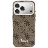 Guess 4G Script MagSafe Case til iPhone 17 Pro - Brunt