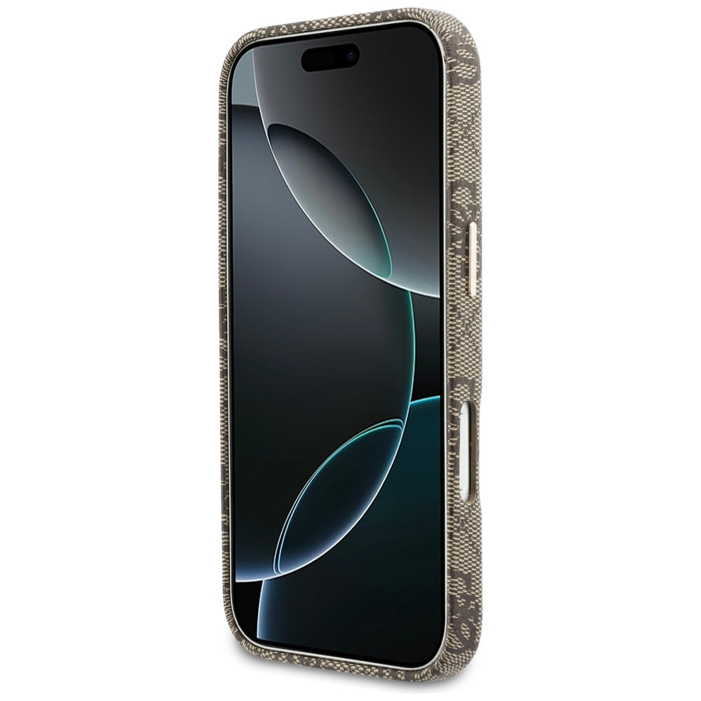 Guess 4G Script MagSafe Case til iPhone 17 Pro - Brunt