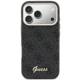 Guess 4G Script MagSafe-hylster til iPhone 17 Pro Max - sort