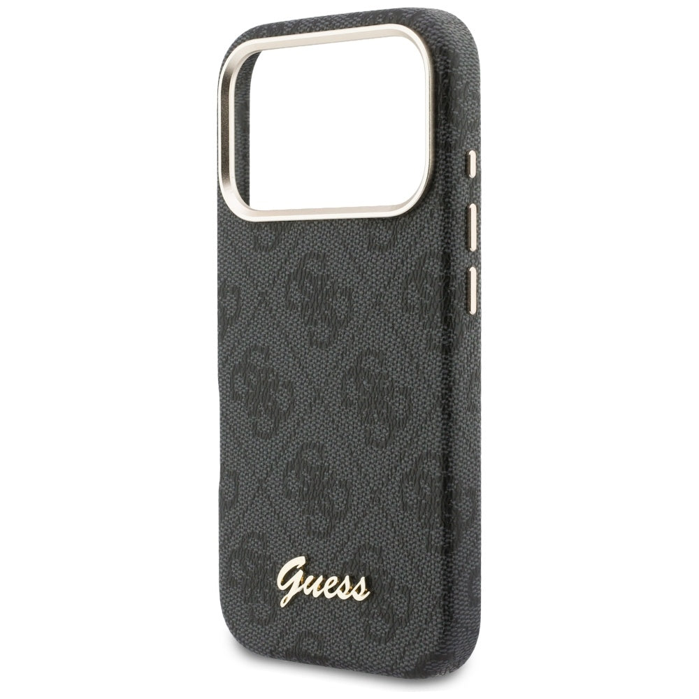 Guess 4G Script MagSafe-hylster til iPhone 17 Pro Max - sort