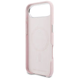 Karl Lagerfeld Karl & Choupette Head Pins Saffiano MagSafe iPhone Air Case - Pink