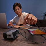 Cuktech TA3005U 300W 5-in-1 Charging Station with Digital Display - Silver