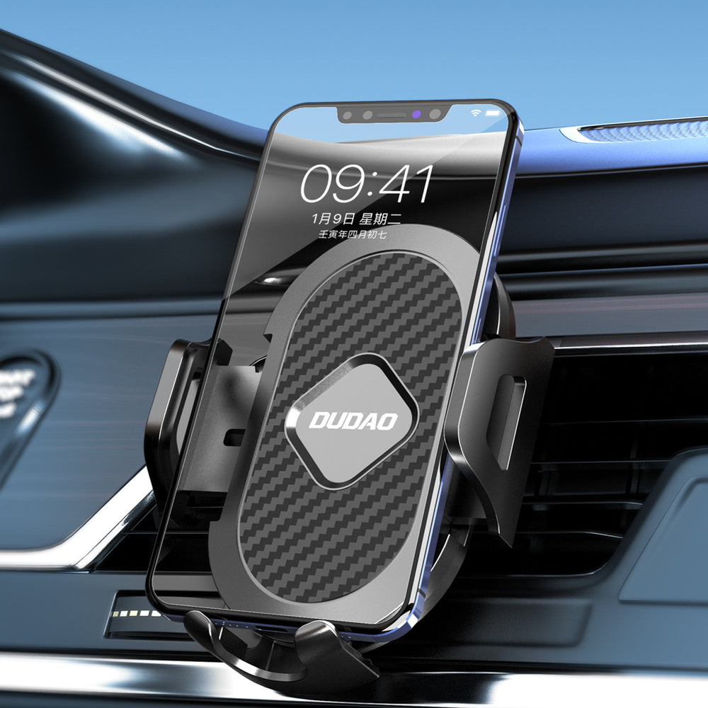 Dudao F2+ smartphone holder til luftventilen med klemme - sort