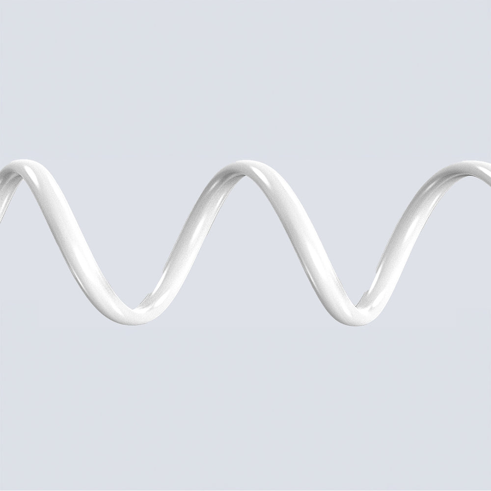 Dudao L25ST 5 A USB-A-USB-C-kabel med blød silikone fløj 1 m - hvid