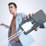 Dudao L25ST 5 A USB-A-USB-C-kabel med blød silikone fløj 1 m - hvid