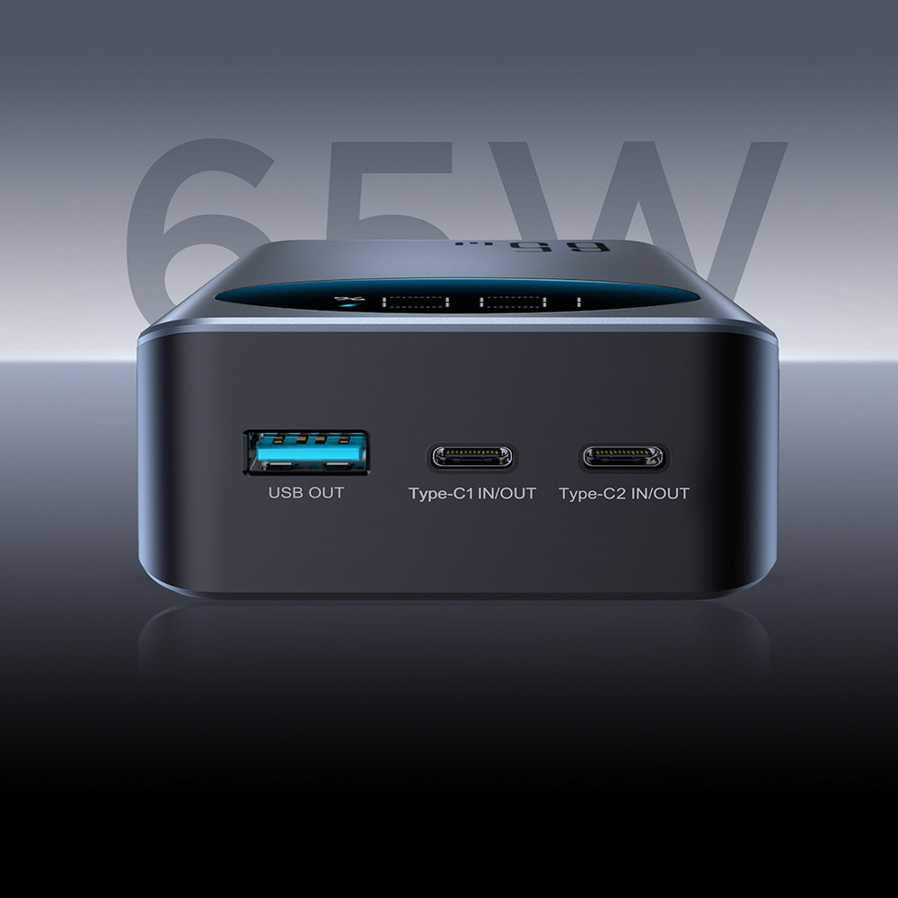 Joyroom JR-PBF05 Pro 30000mAh 65W Powerbank with Digital Display 2x USB-C 1x USB-A - Black
