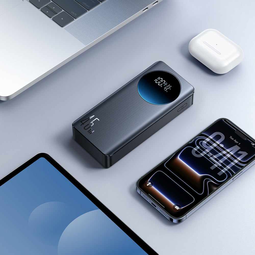 Joyroom JR-PBF02 Pro 20000 mAh 45W Powerbank med Digital Display 2x USB-A 2x USB-C - sort