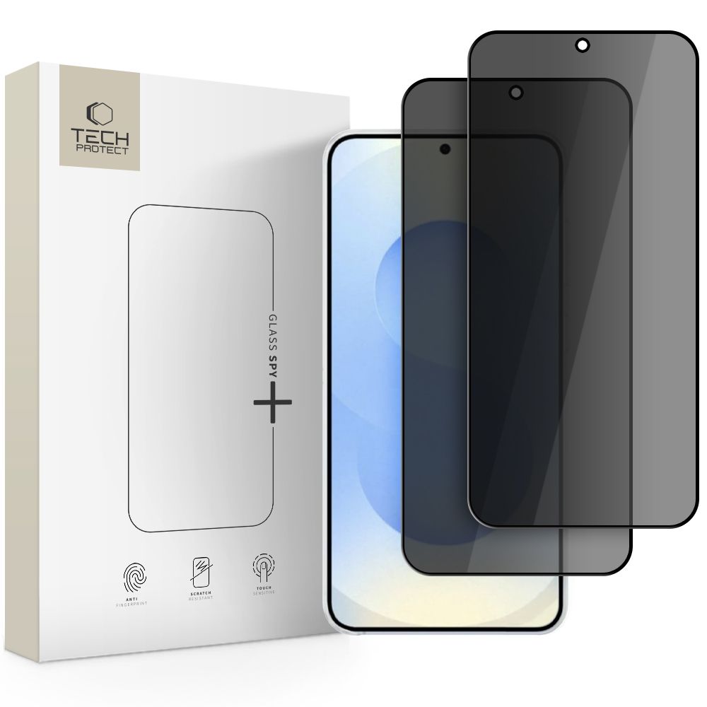 Tech-Protect Glass SPY+ 2-Pack Privacy Tempered Glass til Samsung Galaxy S26
