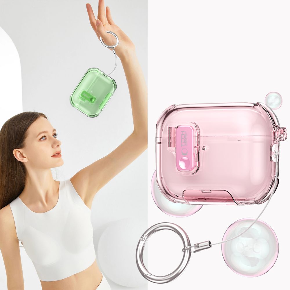 Tech-Protect Bounce Pro Case til AirPods Pro 3 - Pink