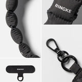 Ringke Holder & Puffer Hand Strap Phone Lanyard - sort