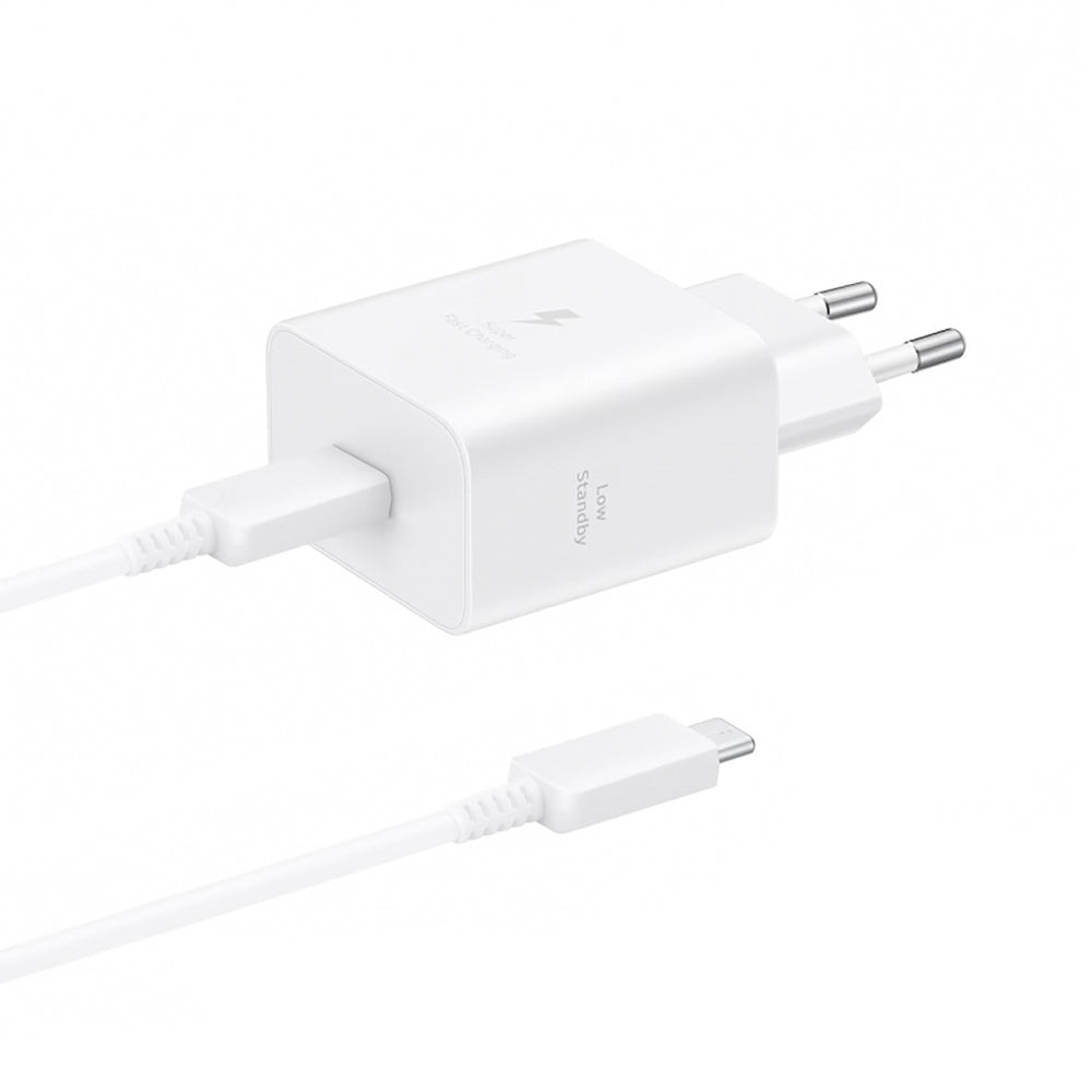 Samsung EP-T4511XBEGEU 45W 4.05A 1x USB-C vægoplader - hvid + USB-C kabel