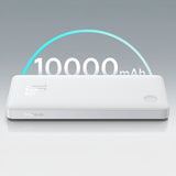 Baseus Airpow Lite 10000mAh 15W Power Bank with Baseus Simple USB-A - USB-C 30cm Cable - White