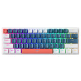 Machenike K500-B61 Wired Mechanical Gaming Keyboard med baggrundsbelysning Brown Switch - Blå og hvid